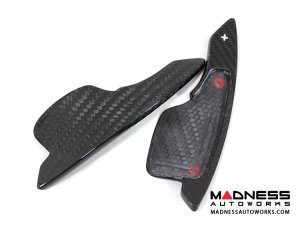 Alfa Romeo 4C Carbon Fiber Paddle Shifters - Yellow Accent 